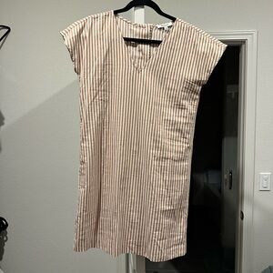 Madewell striped shirt dress xxs